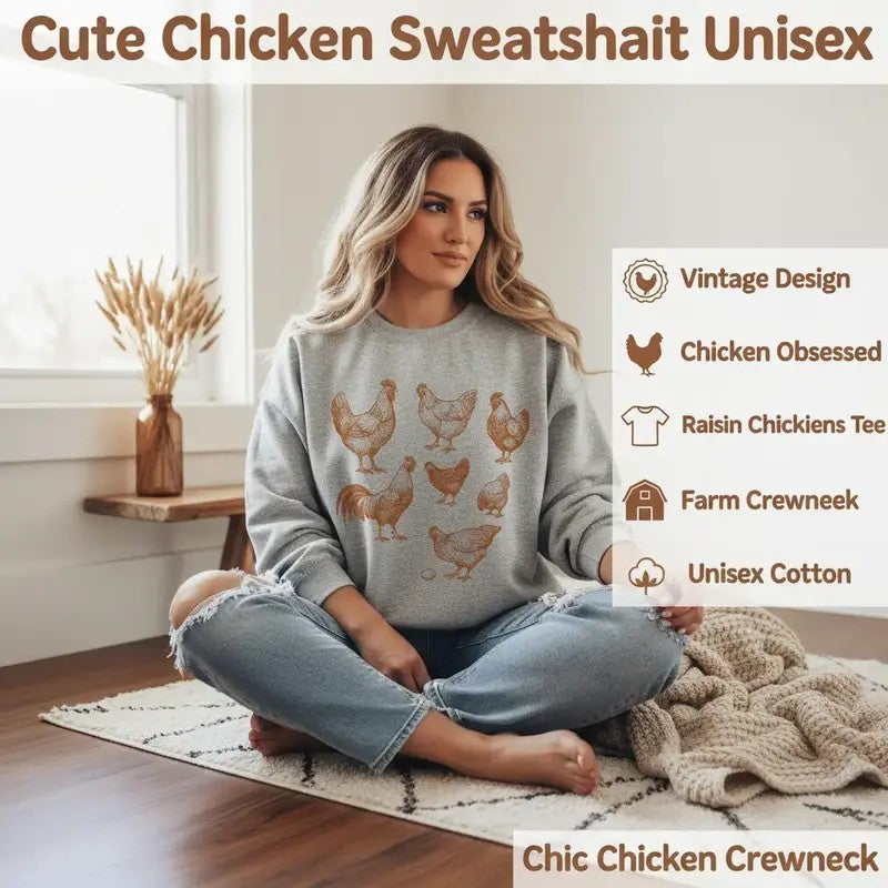 Vintage Chicken Raisin Chickens T-Shirt / Sweatshirt / Hoodie