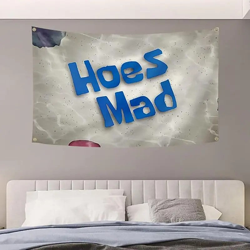 Hoes Mad Cone-Shaped Polyester Flag