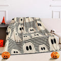 Cute Rustic Ghost Flannel Blanket