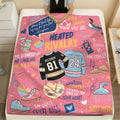 Hollanov Theme Heated Rivalry Characters Fleece Blanket