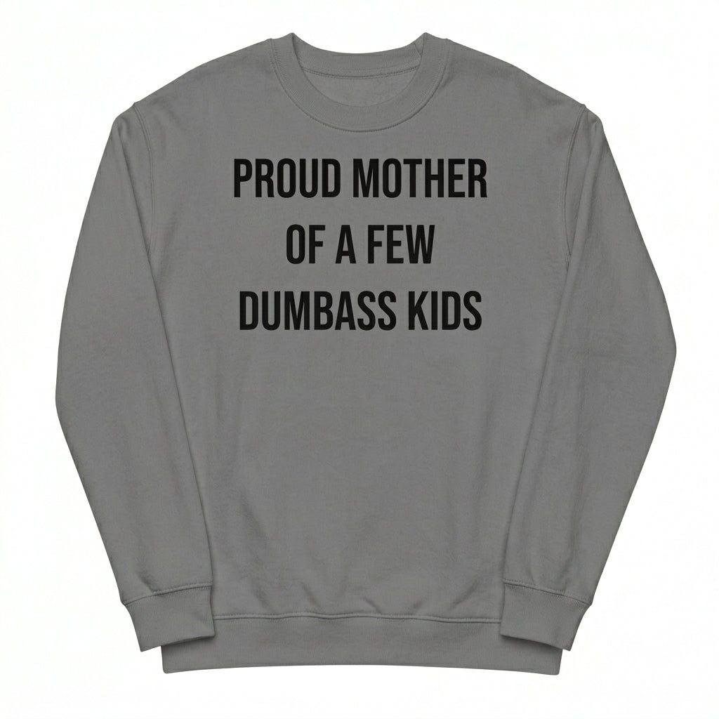 Proud Mother Of A Few Dumbass Kids Sarcastic Mom T-Shirt / Sweatshirt / Hoodie