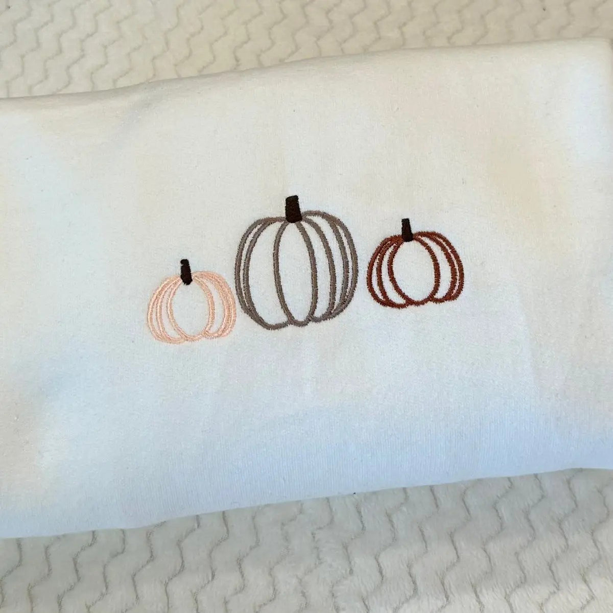 Neutral Pumpkin Embroidered Tee / Sweatshirt / Hoodie