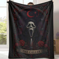 Scream Mask Horror Print Blanket