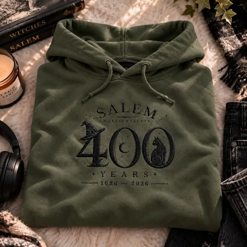 Salem 400 Years Embroidered Tee / Sweatshirt / Hoodie