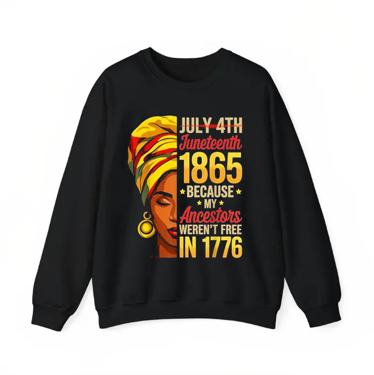 Juneteenth 1865 African American Women Black History Month T-Shirt/Sweatshirt/Hoodie