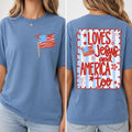 Loves Jesus And America Too T-Shirt/Sweatshirt/Hoodie