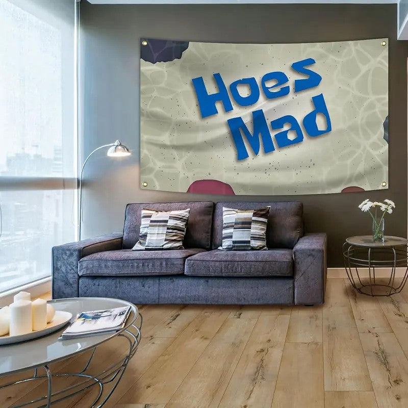 Hoes Mad Cone-Shaped Polyester Flag
