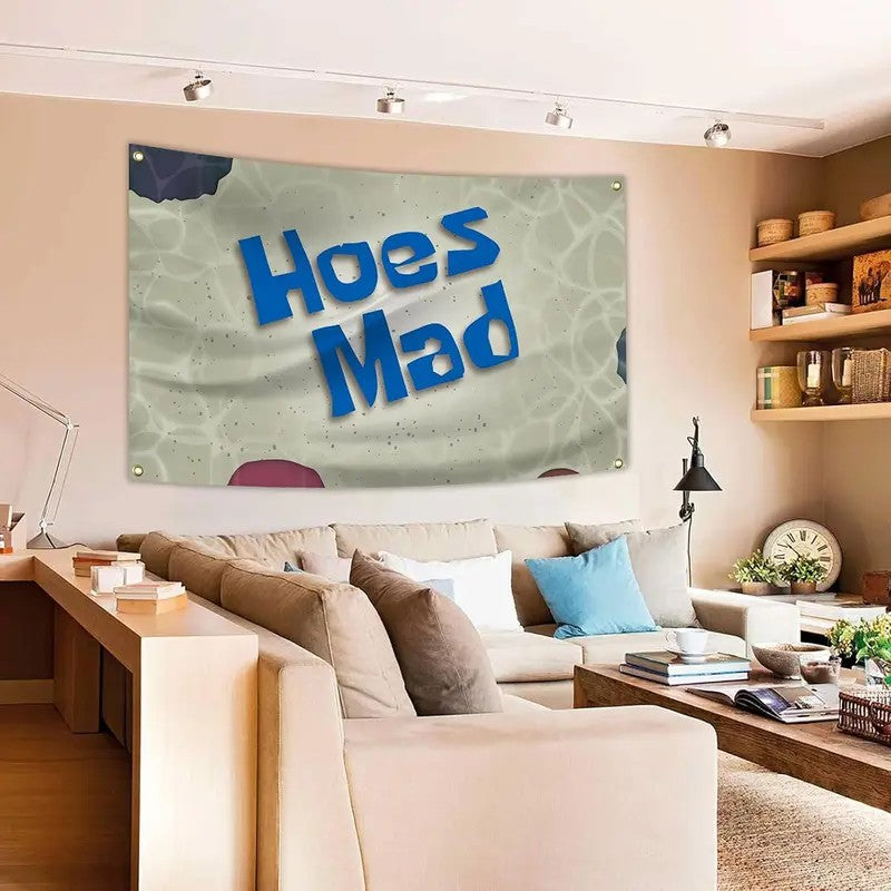 Hoes Mad Cone-Shaped Polyester Flag