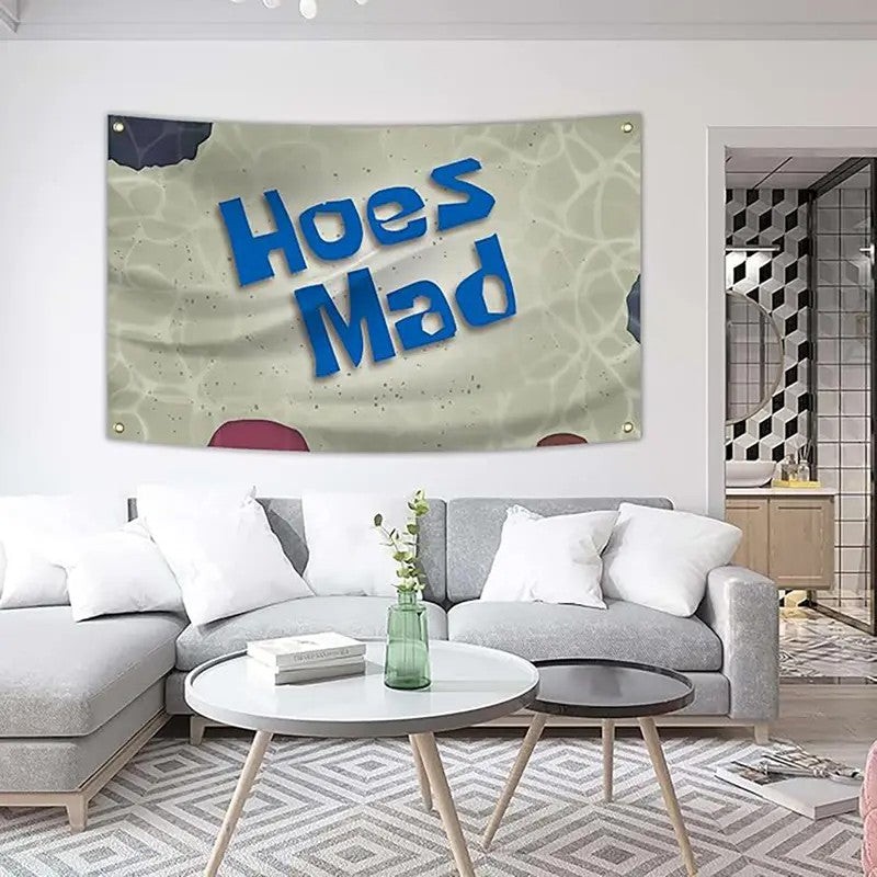 Hoes Mad Cone-Shaped Polyester Flag