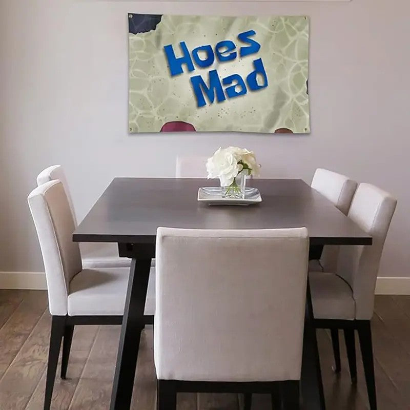 Hoes Mad Cone-Shaped Polyester Flag