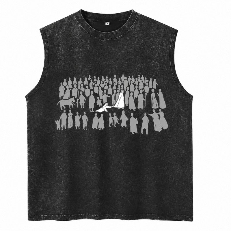 Vintage Acid Wash Christian Faith Graphic Top - Heavy Cotton DTG Printed T-Shirt & Tank Top