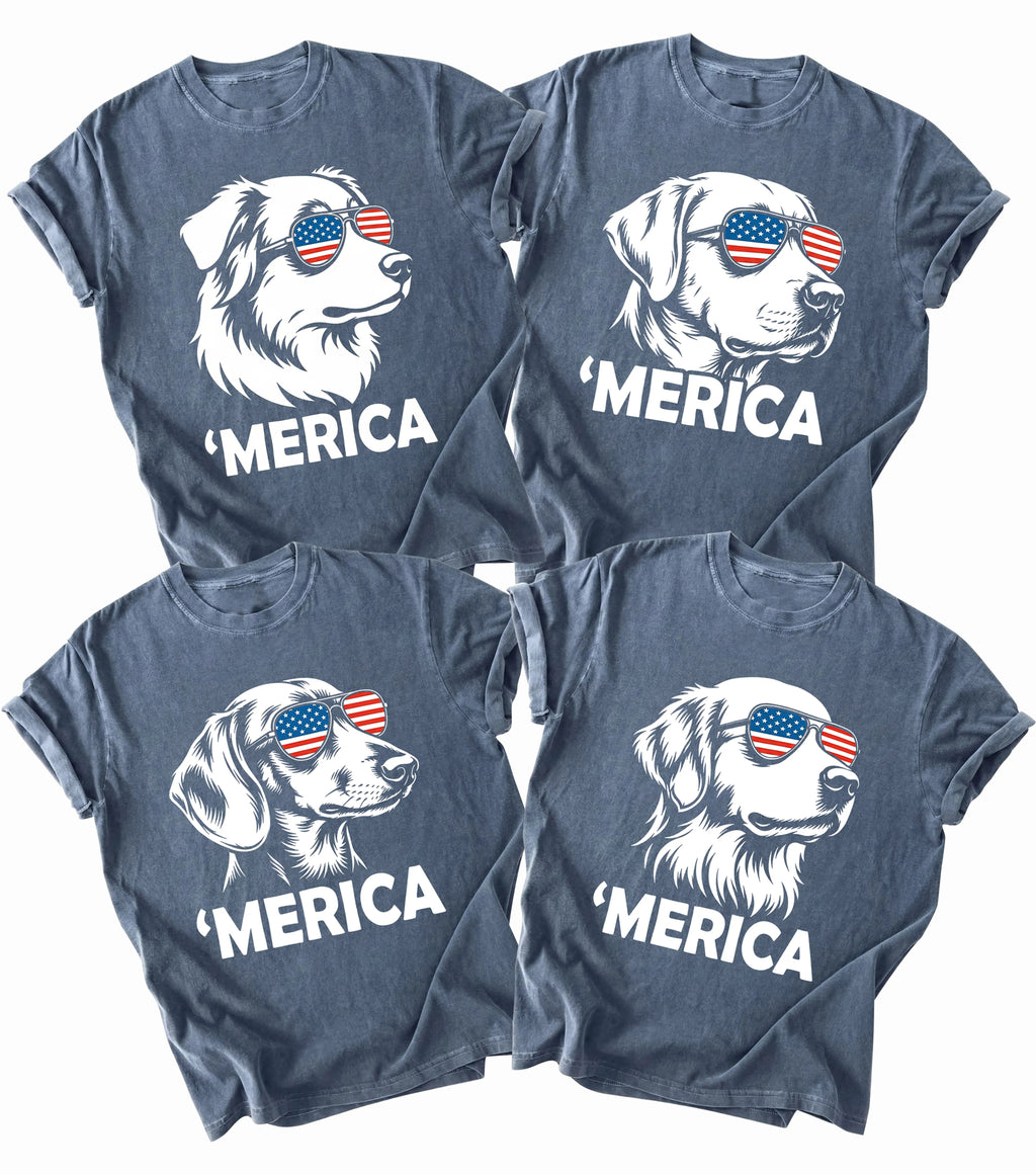 Patriotic Dog 50+ Dog 4th of July T-Shirt/Sweatshirt/Hoodie