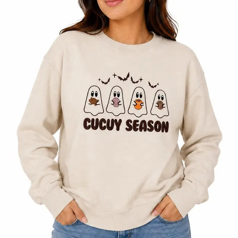 Cucuy Season Embroidered Halloween Unisex Tee / Sweatshirt / Hoodie