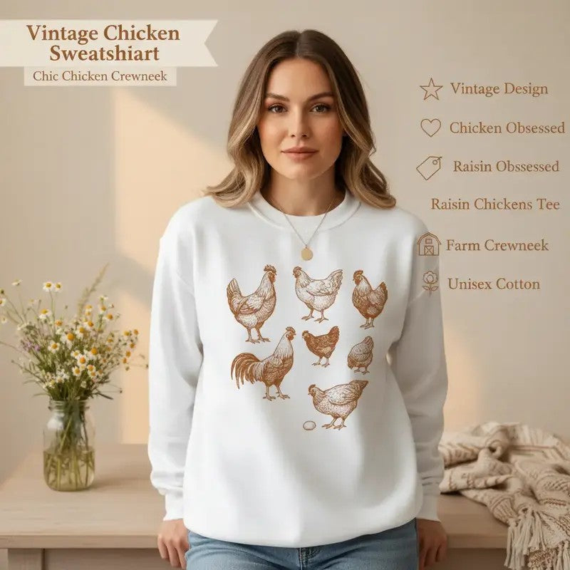 Vintage Chicken Raisin Chickens T-Shirt / Sweatshirt / Hoodie