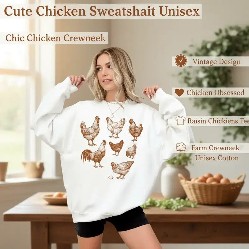 Vintage Chicken Raisin Chickens T-Shirt / Sweatshirt / Hoodie