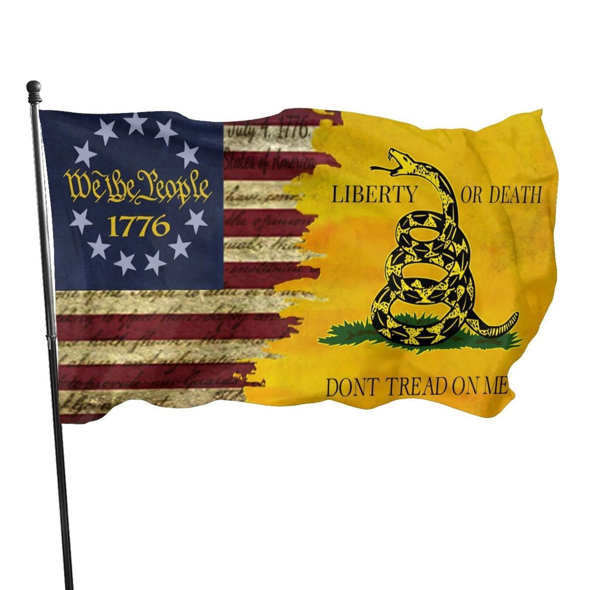 1776 Dont Tread On Me We The People Retro American Flag