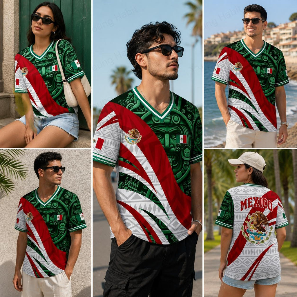 Mexico Inspired Cultural Graphic - Soccer Jersey