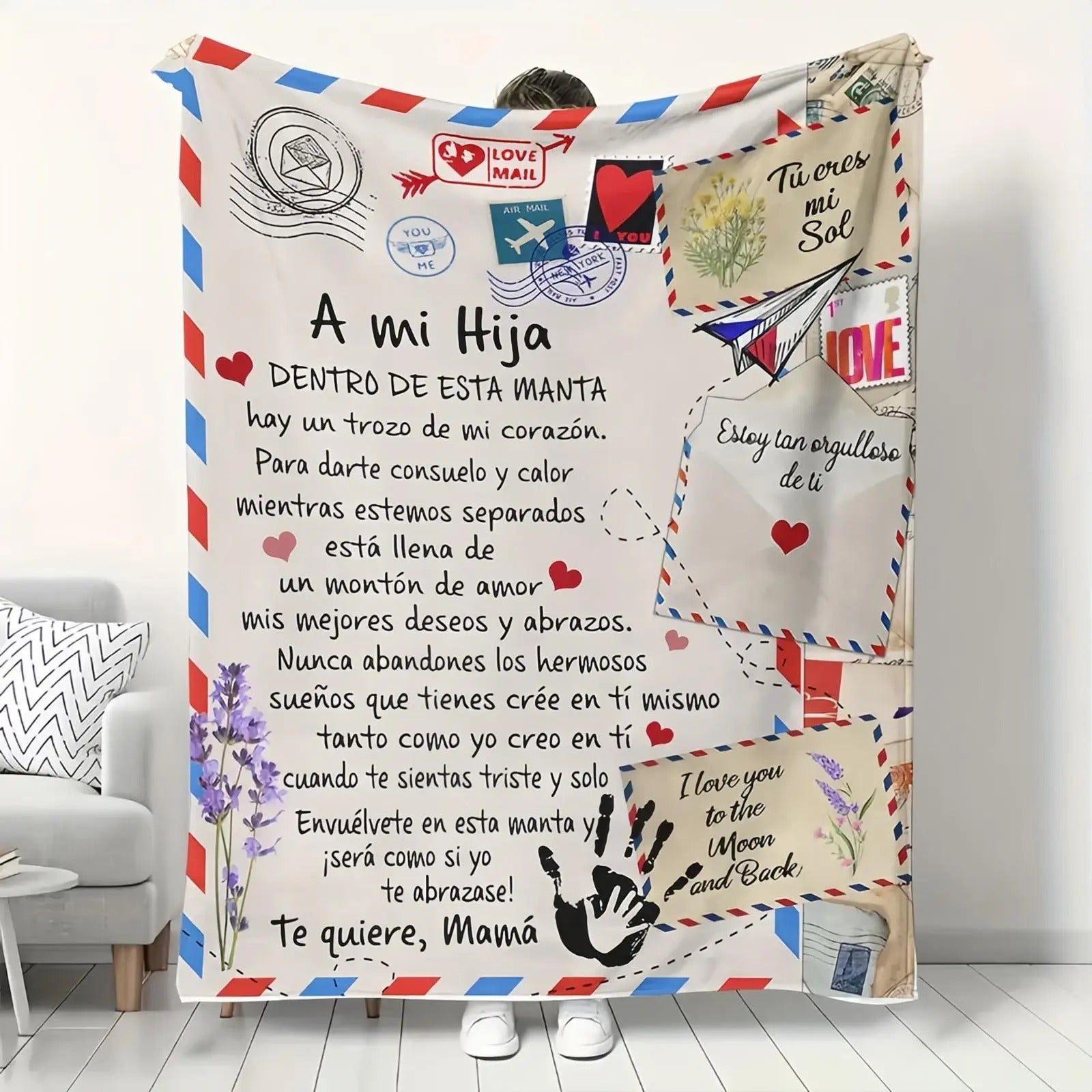 The Most Emotional Gift A Custom Message For Your Loved Ones Blanket