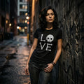 Womens Love Skull Funny Skeleton Bones Halloween Party Graphic T-Shirt/Sweatshirt/Hoodie