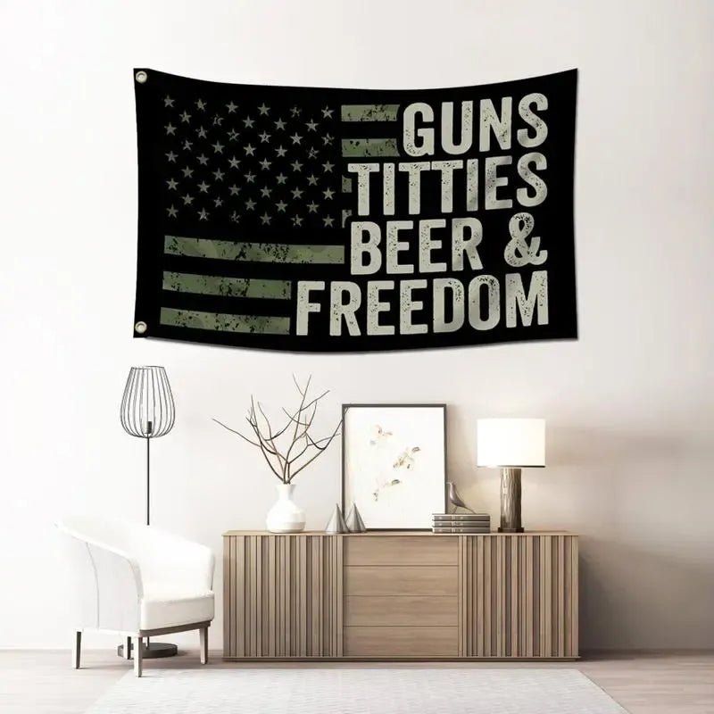 American Flag Pattern Creative Flag for Home Garden Yard Decoration