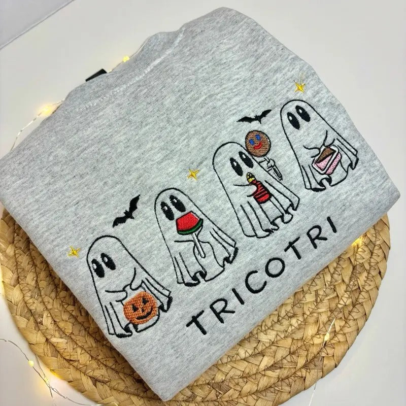Tricotri Halloween Embroidered Spooky Unisex Tee / Sweatshirt / Hoodie