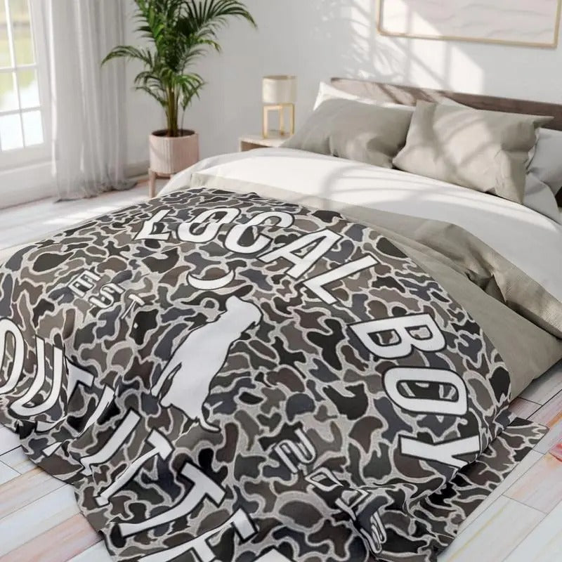 2026 Brand New Camouflage Flannel Blanket