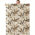 Vintage Mallard Duck Camo Blanket