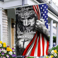 One Nation Under God Christian Jesus Resurrection Flag