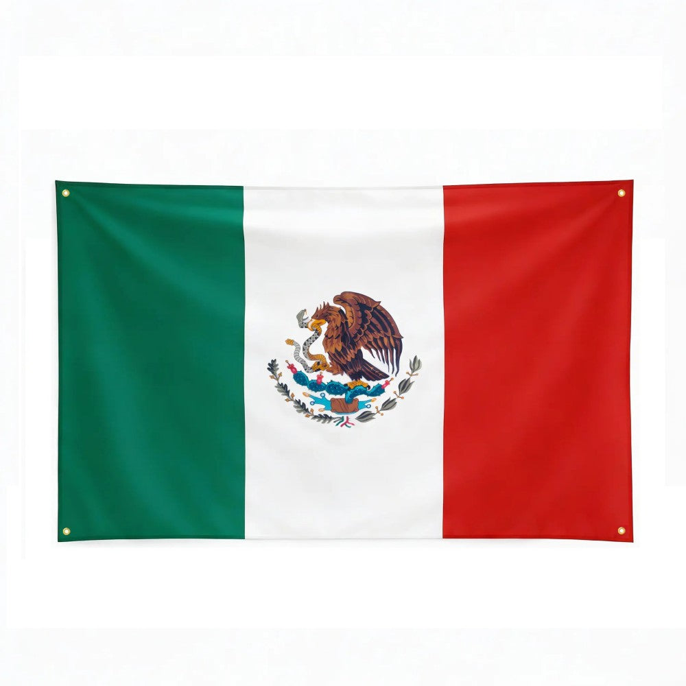 Mexican Aztec Design Flag