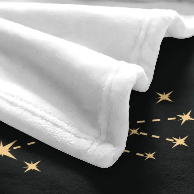 Zodiac Constellation Flannel Throw Blanket