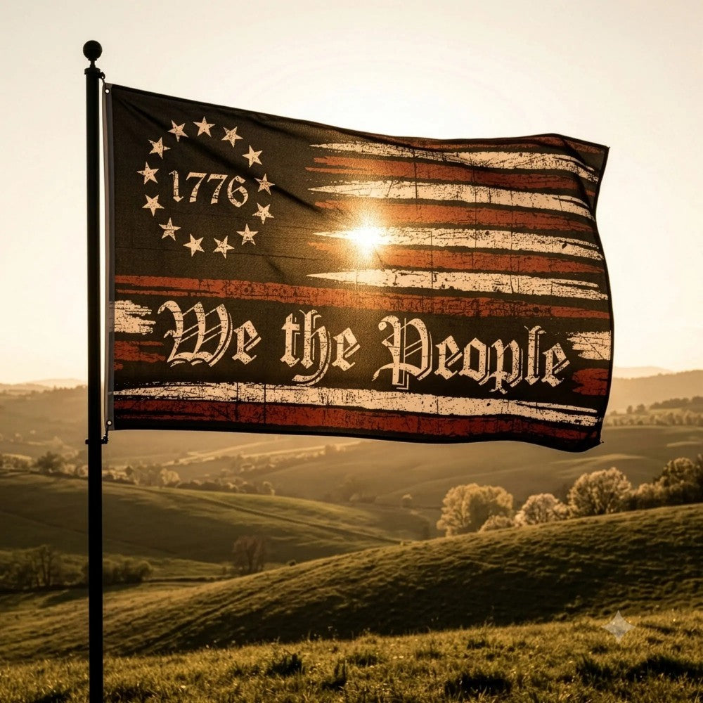 We the People 1776 American Flag