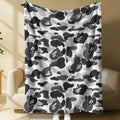 Ultra-Soft Bold Ape Art & Streetwear Energy Print Flannel Blanket