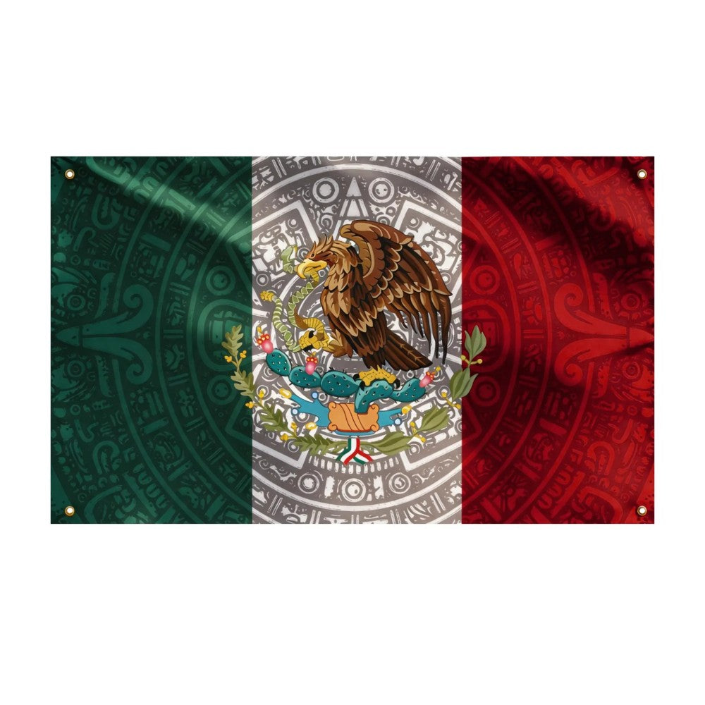 Mexican Aztec Design Flag