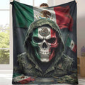 Mexican Army Camouflage Flannel Blanket