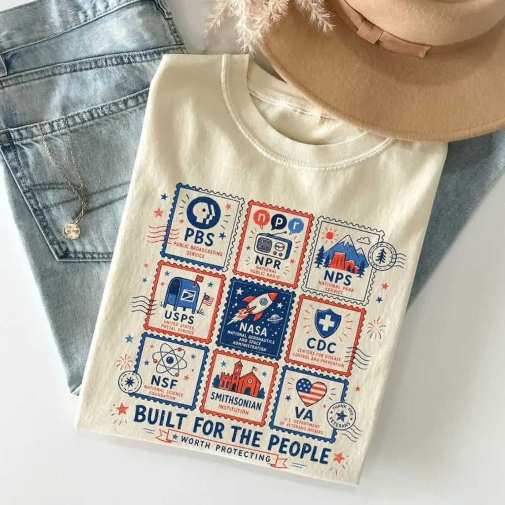 Vintage Stamps Protect Democratic Institutions  Fourth of July T-Shirt/Sweatshirt/Hoodie