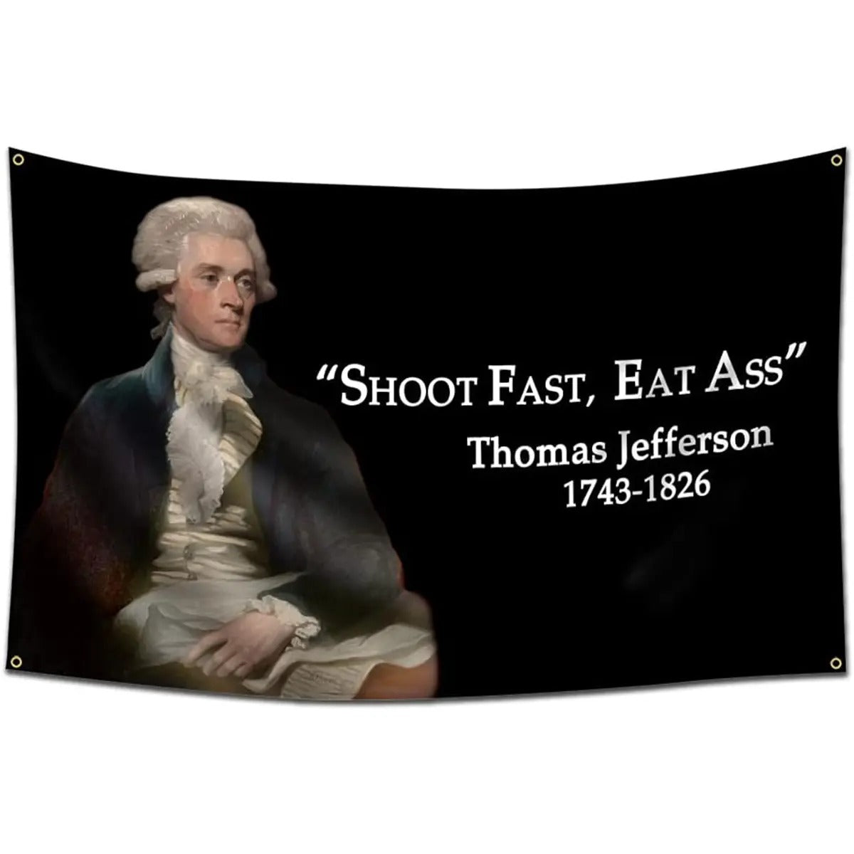 Thomas Jefferson Humorous Letters Flag