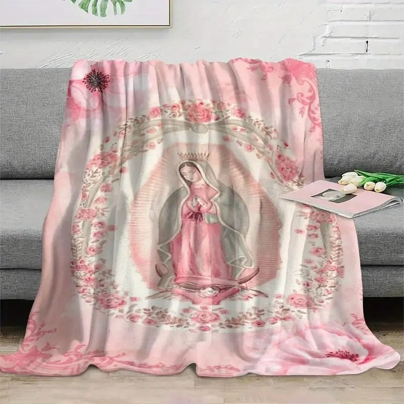 Virgin Mary Printed Blanket