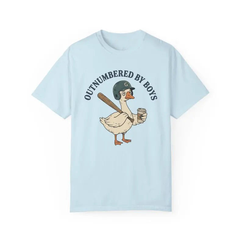 Outnumbered By Boys Baseball Mom Goose T-Shirt/Sweatshirt/Hoodie