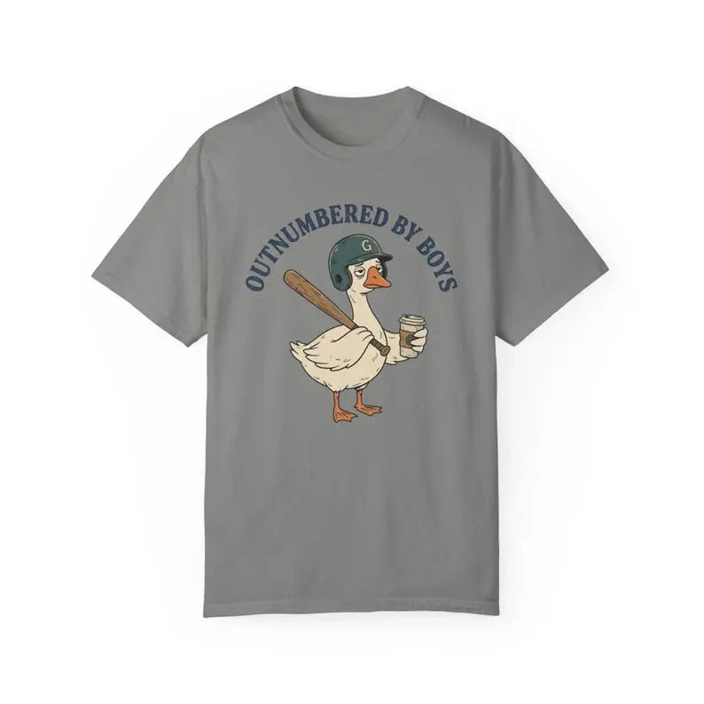 Outnumbered By Boys Baseball Mom Goose T-Shirt/Sweatshirt/Hoodie