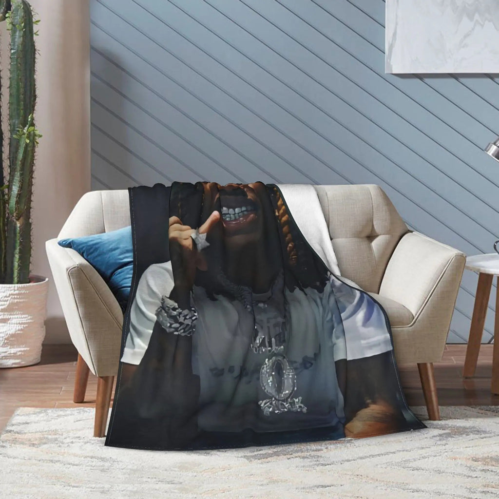 King Von Inspired Soft Flannel Blanket