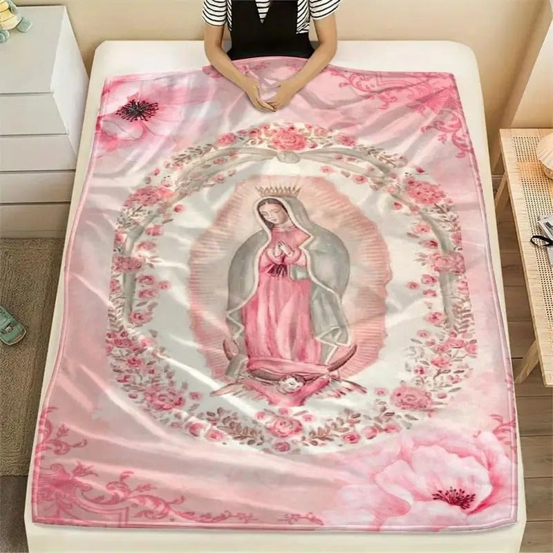 Virgin Mary Printed Blanket