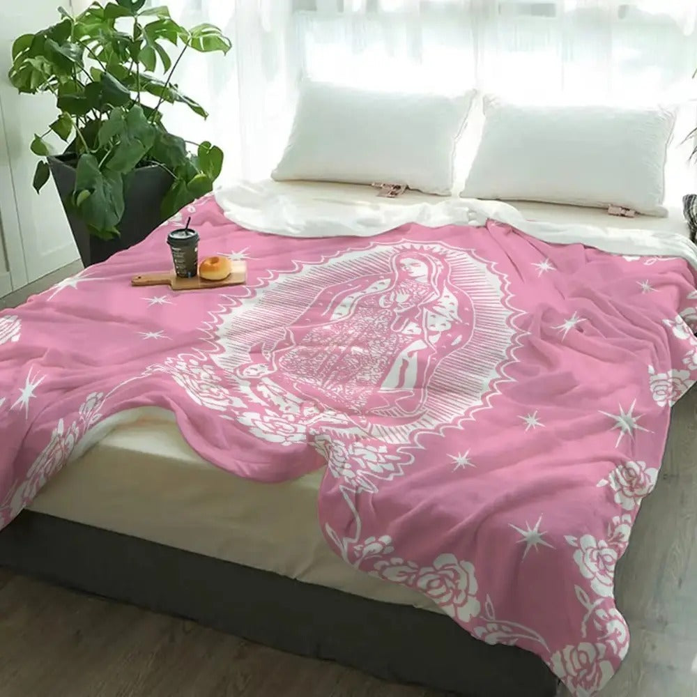 Virgin Mary Pattern Blanket