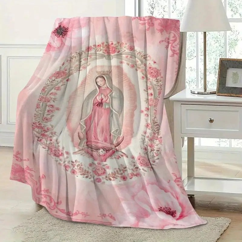 Virgin Mary Printed Blanket