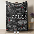 Dark Romance Fleece Iconic Book Quotes Blanket