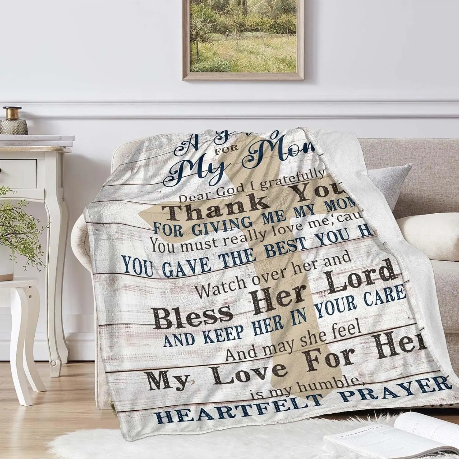 For Mother's Day Religious A Prayer For My Mom Blanket