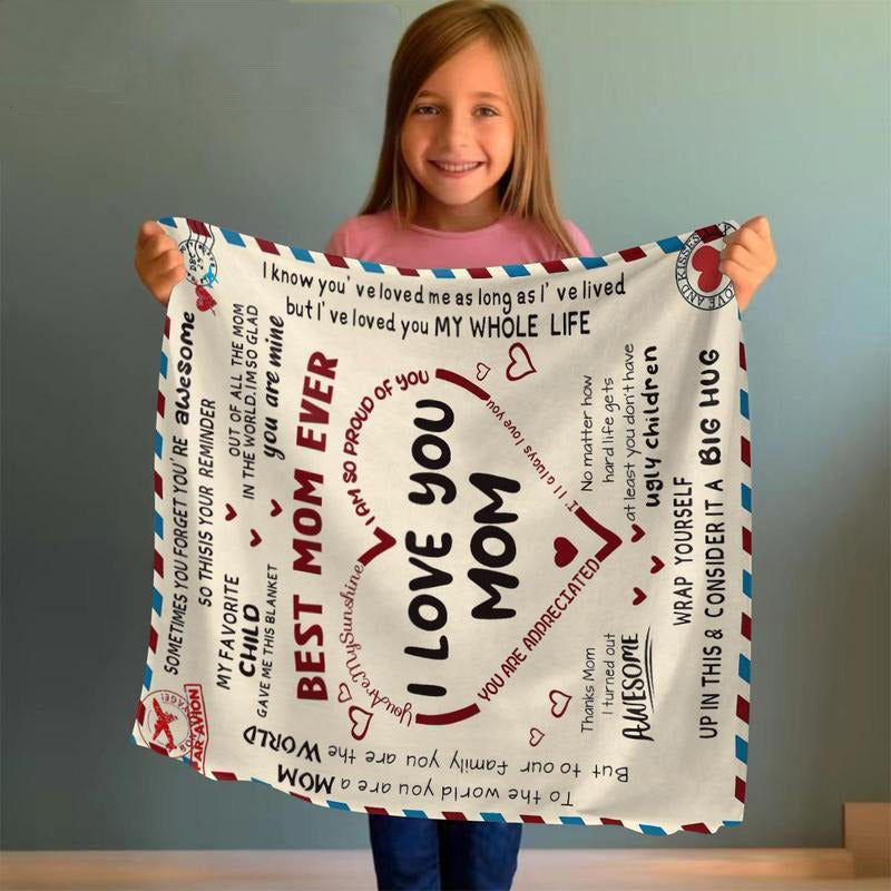 Letter To Mom Pattern Blanket