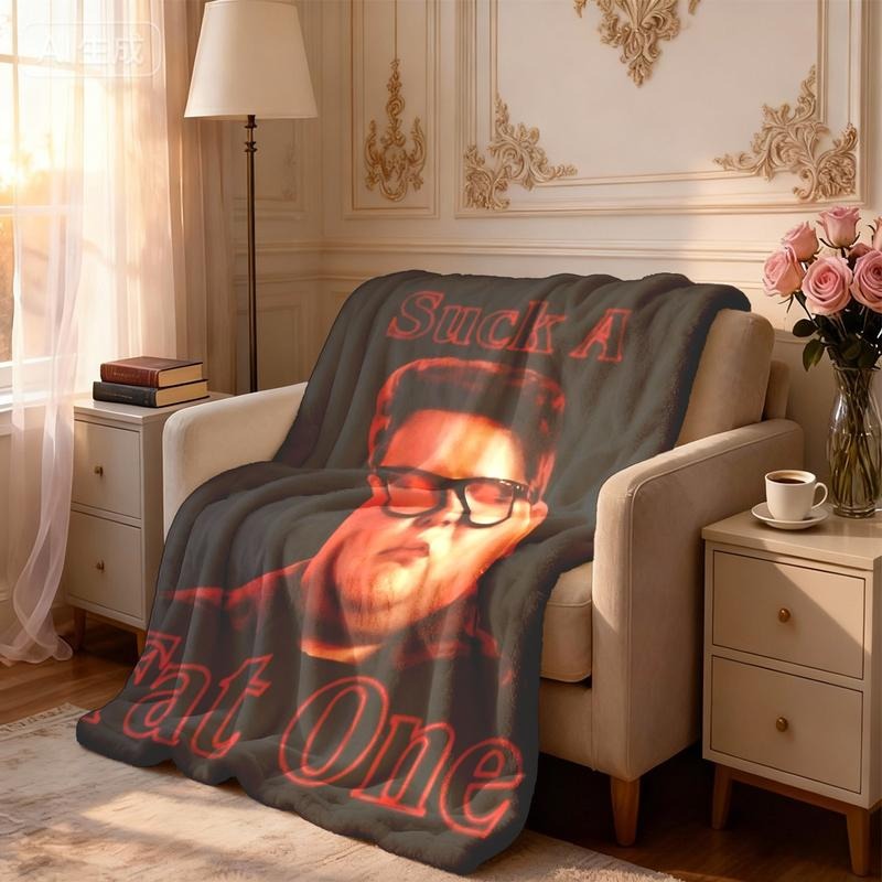 Funny Geek Parody Cozy Throw With Retro Humor Blanket