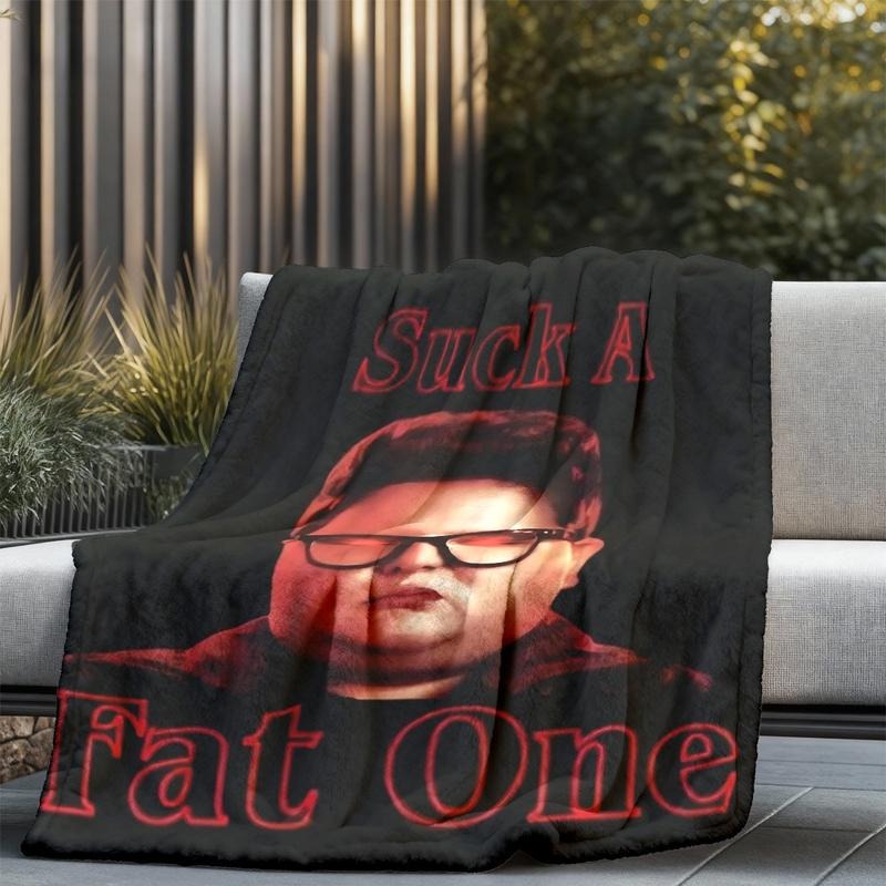 Funny Geek Parody Cozy Throw With Retro Humor Blanket