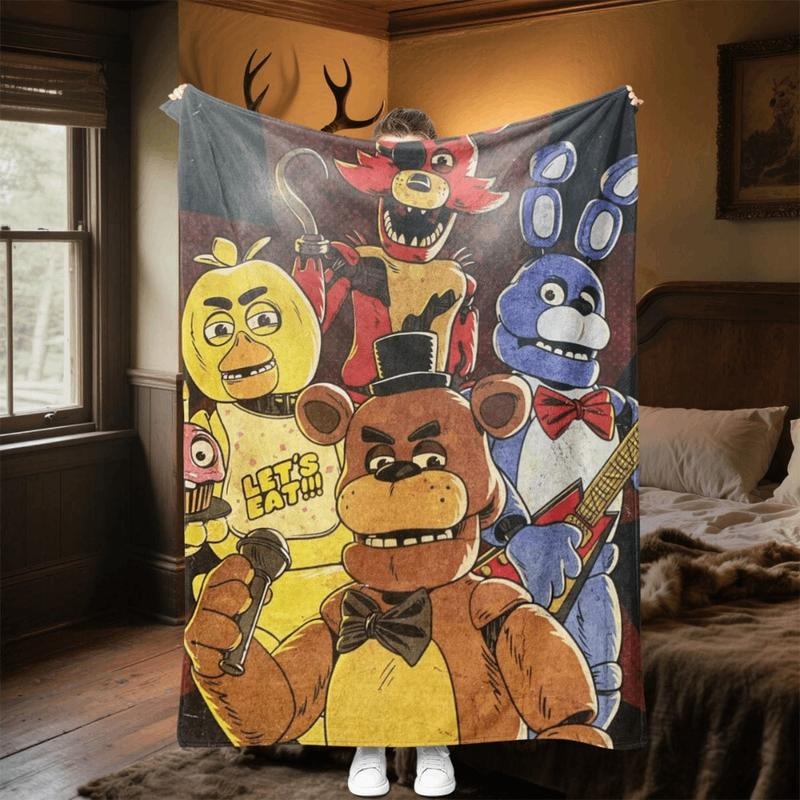FNAF Plush Throw Blanket