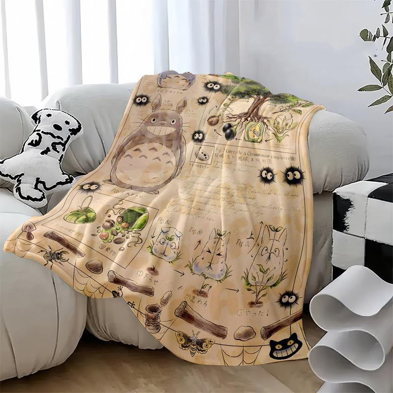 Totoro Forest Cute Cartoon Blanket